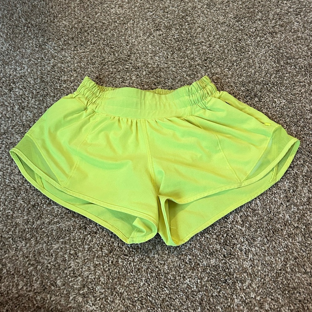 Lululemon Hotty Hot Low Rise Highlight Yellow 2.5” Shorts